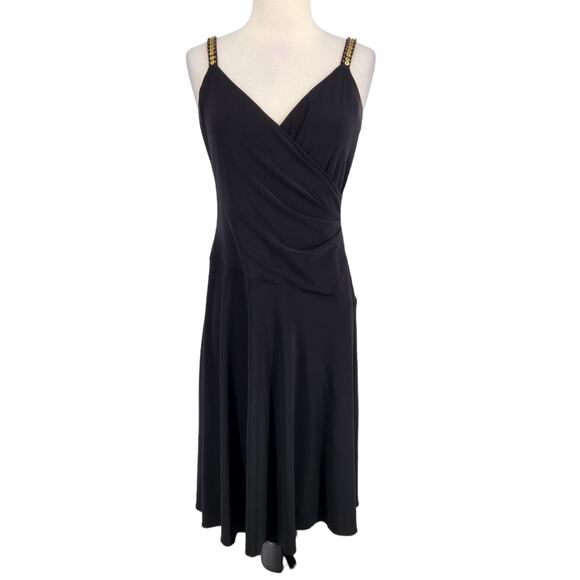 Vintage Jones New York Black Cocktail Dress Size 4 - Picture 1 of 6